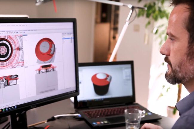 „Wir setzen auf moderne CAD‑Tools wie SolidWorks, Fusion360 und KeyShot und bieten Konstruktion bis zur Produktions­vorstufe, inklusive PCB‑Gestaltung für IoT‑Projekte.“